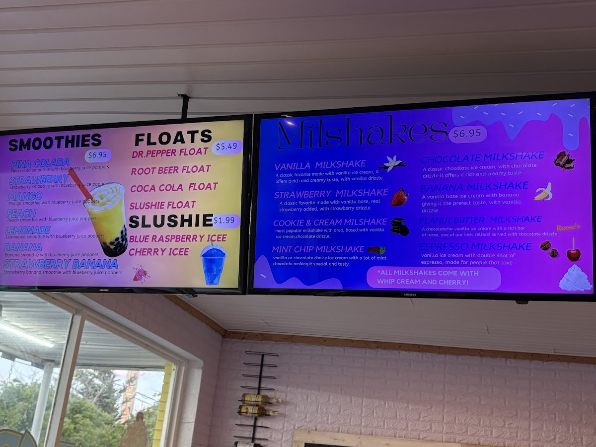 Beach Bunny Ice Cream Menu - Image 1